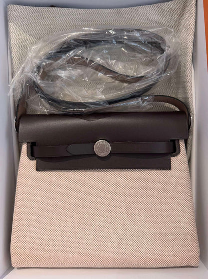 Hermès Herbag 20 Handbag – Ebony/Light Beige