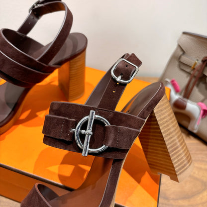 Hermes Color Block Flat Sandals – 2025 New Collection