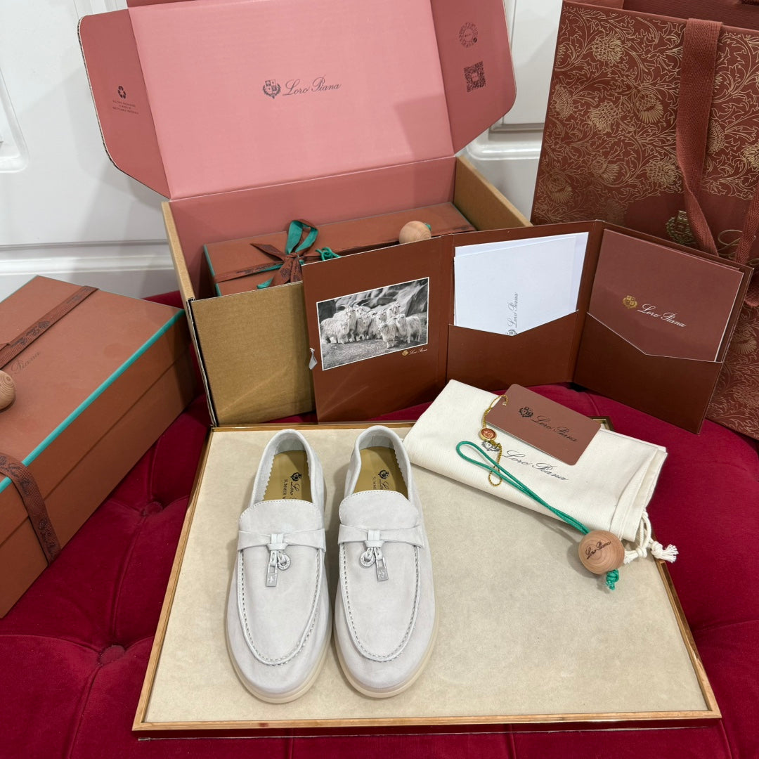 Loro Piana Summer Charms Walk Kids Moccasin Loafers – Kids Collection