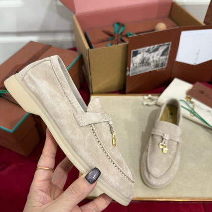 Loro Piana Summer Charms Walk Kids Moccasin Loafers – Kids Collection