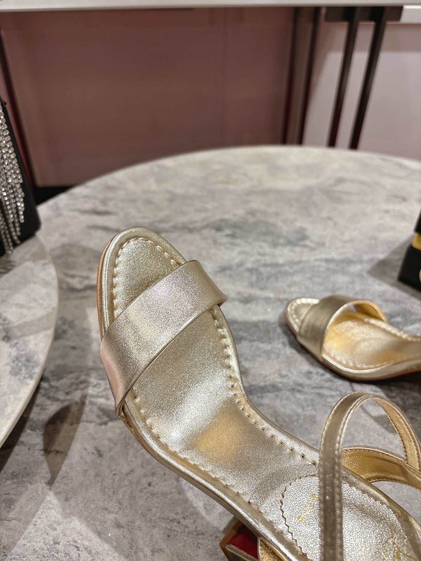 Christian Louboutin Block Heel Sandals