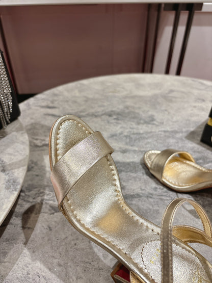 Christian Louboutin Block Heel Sandals