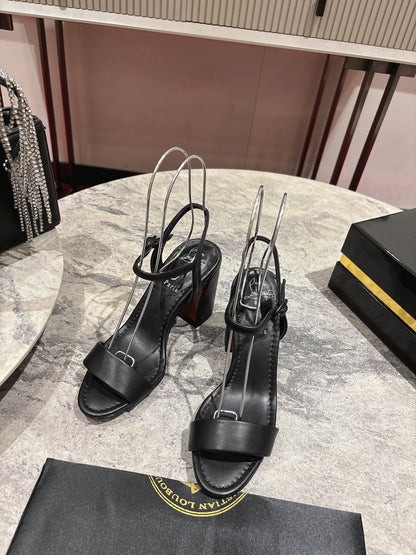 Christian Louboutin Block Heel Sandals