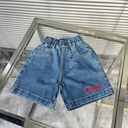Gucci Kids Letter Embroidered Washed Jeans – Kids Collection