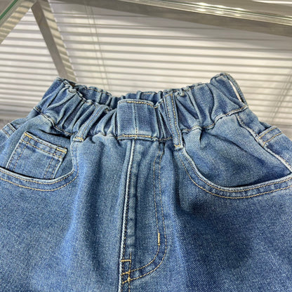 Gucci Kids Letter Embroidered Washed Jeans – Kids Collection