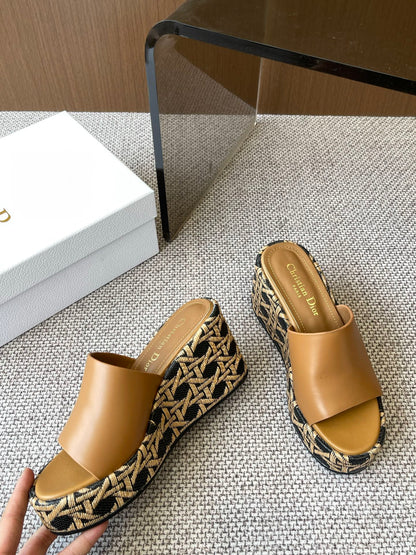 Dior D-Attitude Wedge Platform Sandals – 25SS