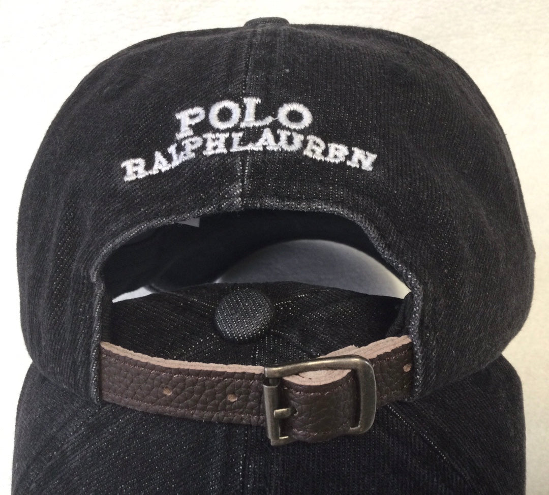 Ralph Lauren Denim Bear Embroidered Baseball Cap