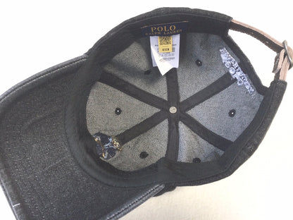 Ralph Lauren Denim Bear Embroidered Baseball Cap