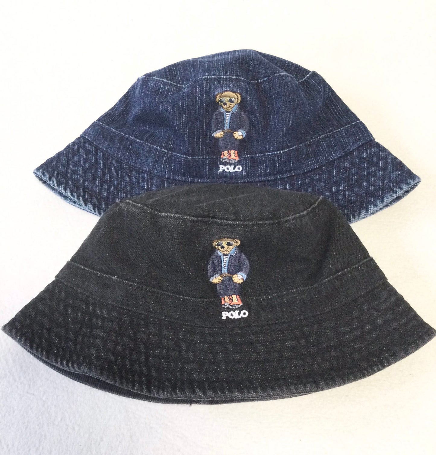 Ralph Lauren Polo Bear Denim Bucket Hat