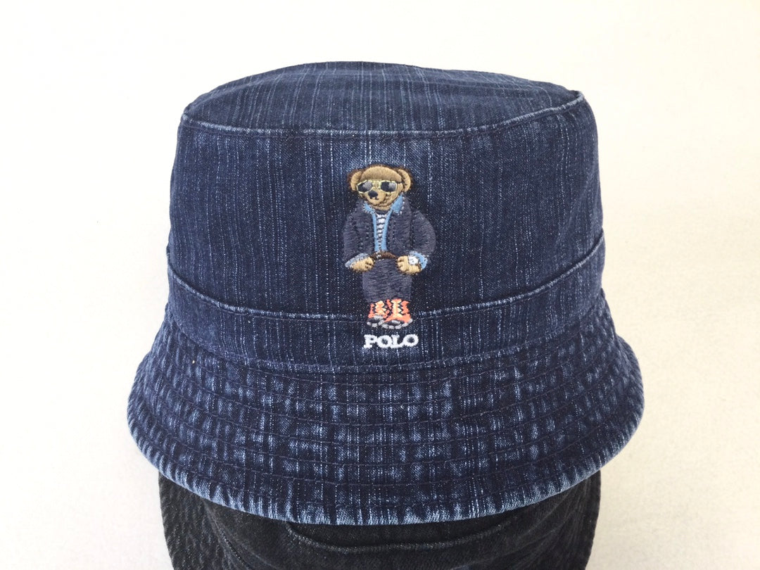 Ralph Lauren Polo Bear Denim Bucket Hat