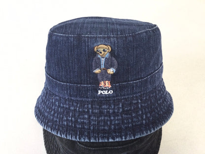 Ralph Lauren Polo Bear Denim Bucket Hat