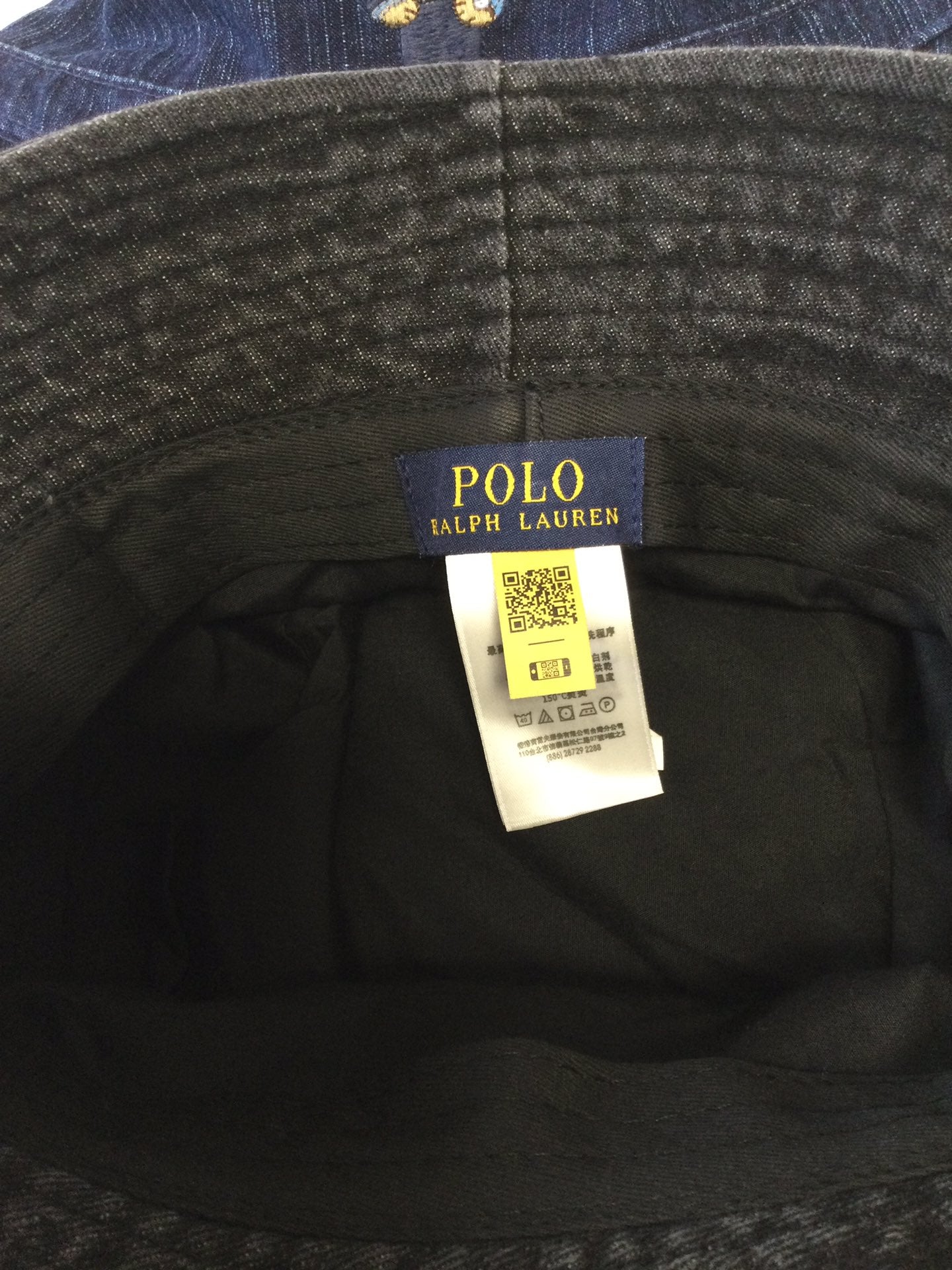 Ralph Lauren Polo Bear Denim Bucket Hat