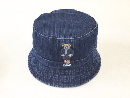 Ralph Lauren Polo Bear Denim Bucket Hat