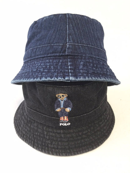 Ralph Lauren Polo Bear Denim Bucket Hat