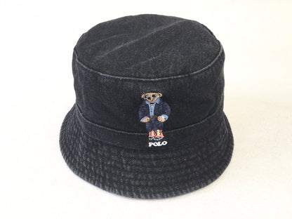 Ralph Lauren Polo Bear Denim Bucket Hat