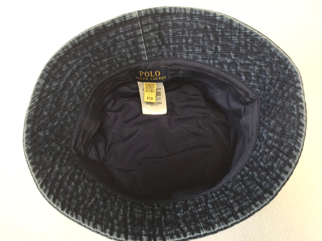 Ralph Lauren Polo Bear Denim Bucket Hat