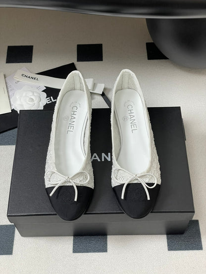 Chanel Lace Mesh Bow Ballet Flats – 25P Early Spring Collection