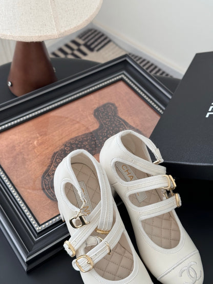Chanel 25S Runway Mary Jane Flats
