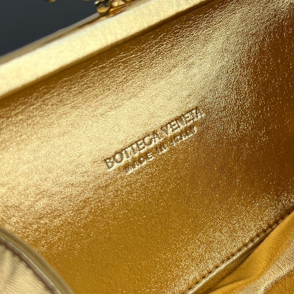 Bottega Veneta Kont Two-Tone Evening Clutch Bag
