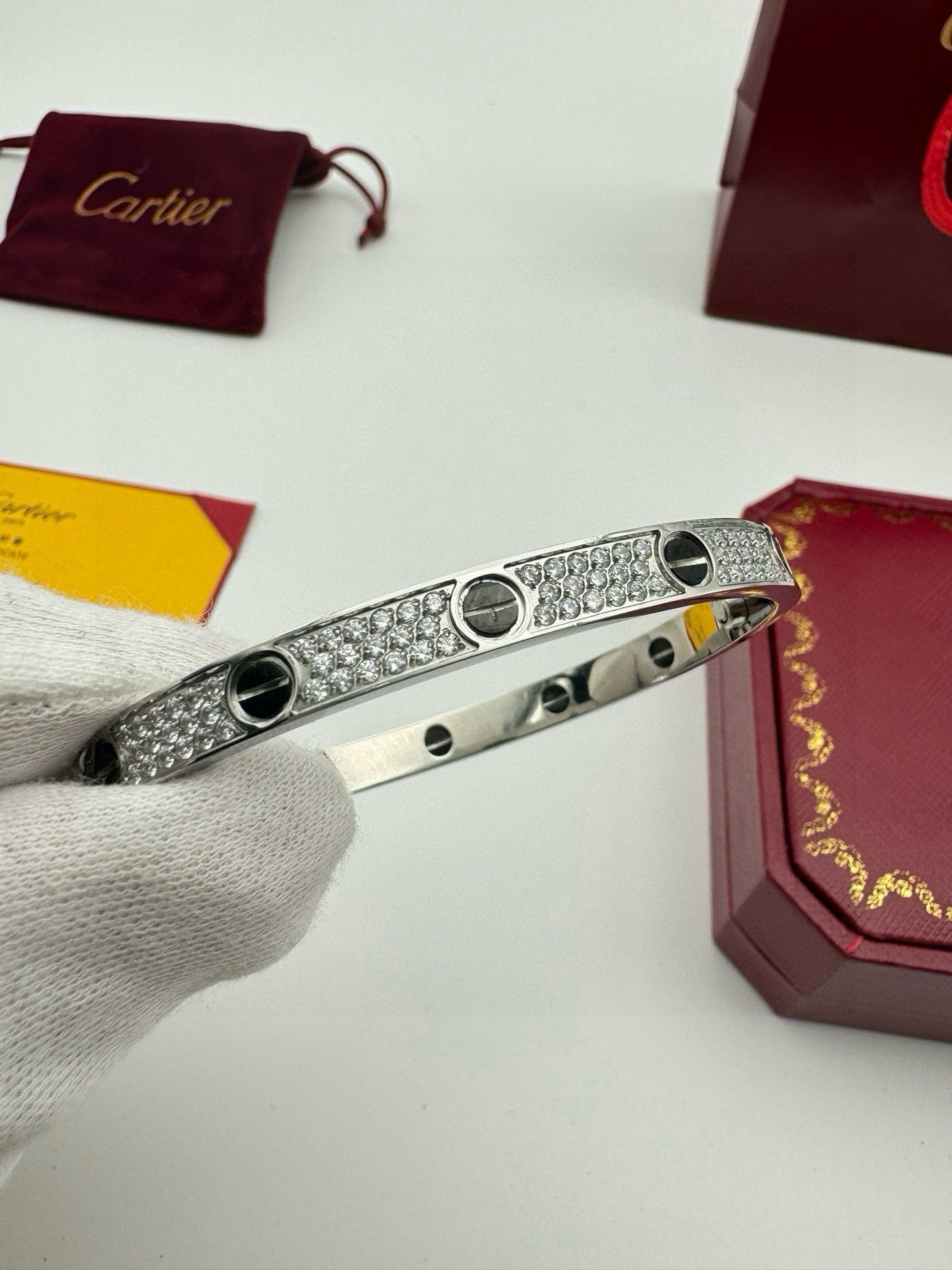 Cartier LOVE Pave Bracelet