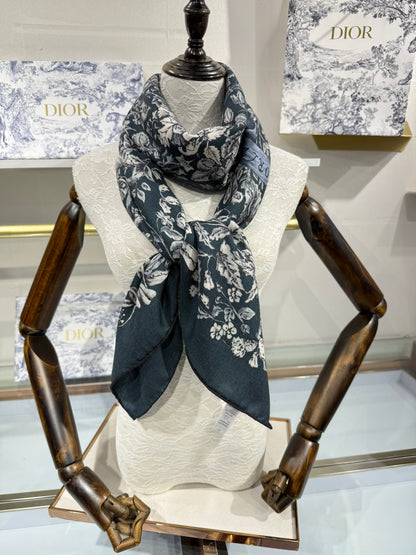 Dior Cashmere Silk Square Scarf – 2025 Collection