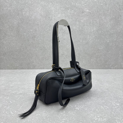 Balenciaga Carrie Leather Bowling Bag – Small