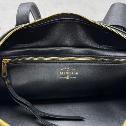 Balenciaga Carrie Leather Bowling Bag – Small