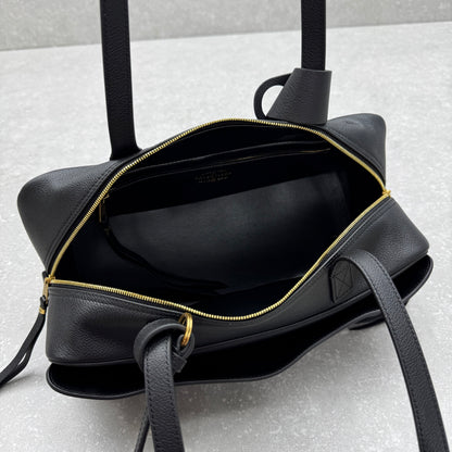 Balenciaga Carrie Leather Bowling Bag – Small