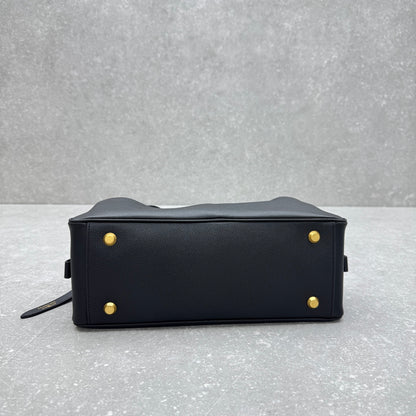 Balenciaga Carrie Leather Bowling Bag – Small