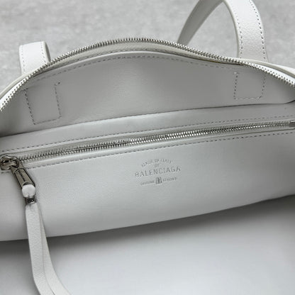 Balenciaga Carrie Leather Bowling Bag – Small