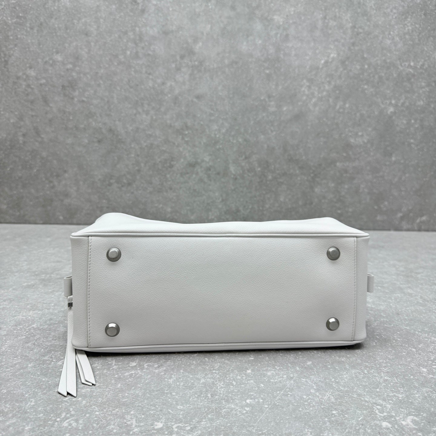 Balenciaga Carrie Leather Bowling Bag – Small