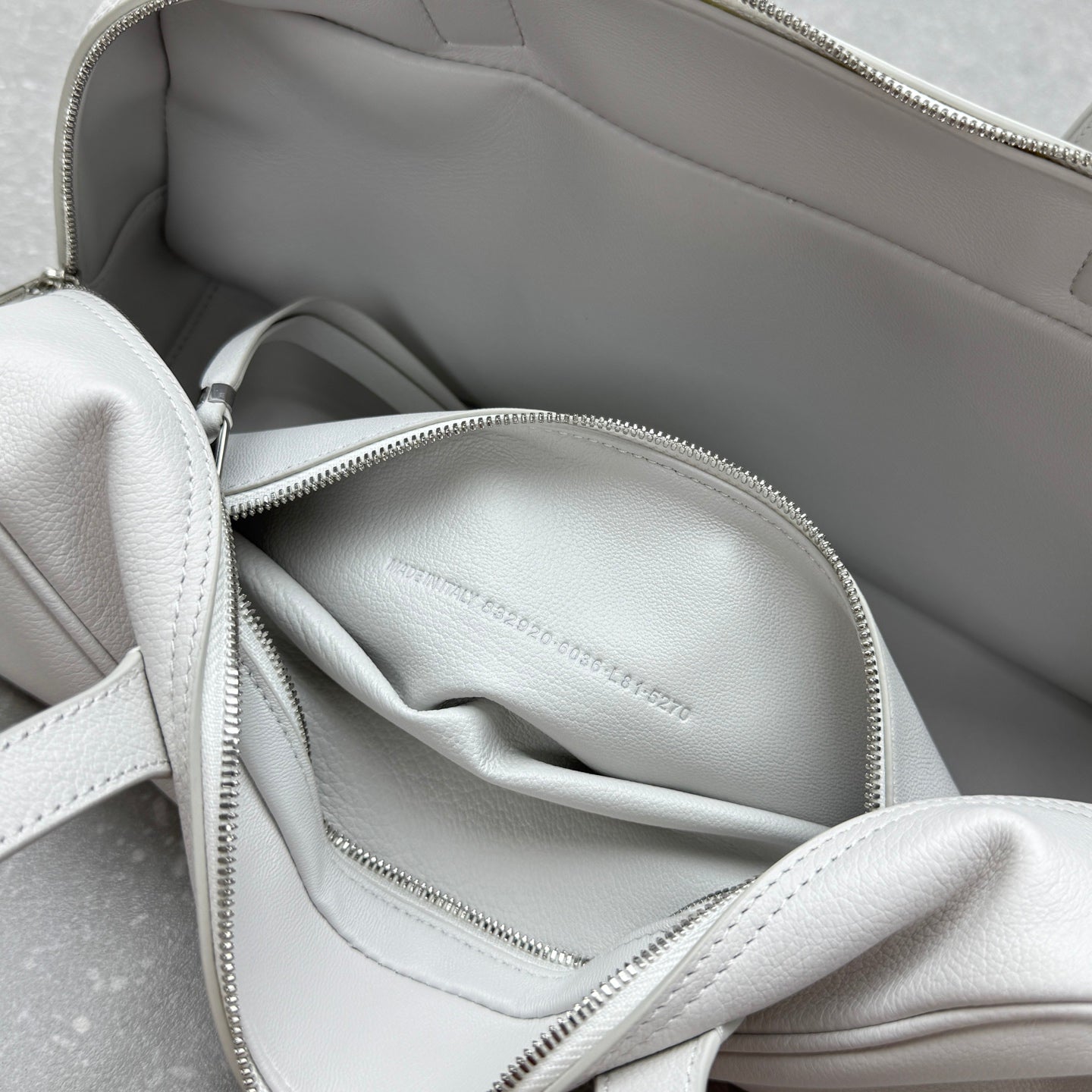 Balenciaga Carrie Leather Bowling Bag – Small