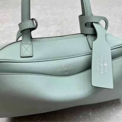 Balenciaga Carrie Leather Bowling Bag – Small