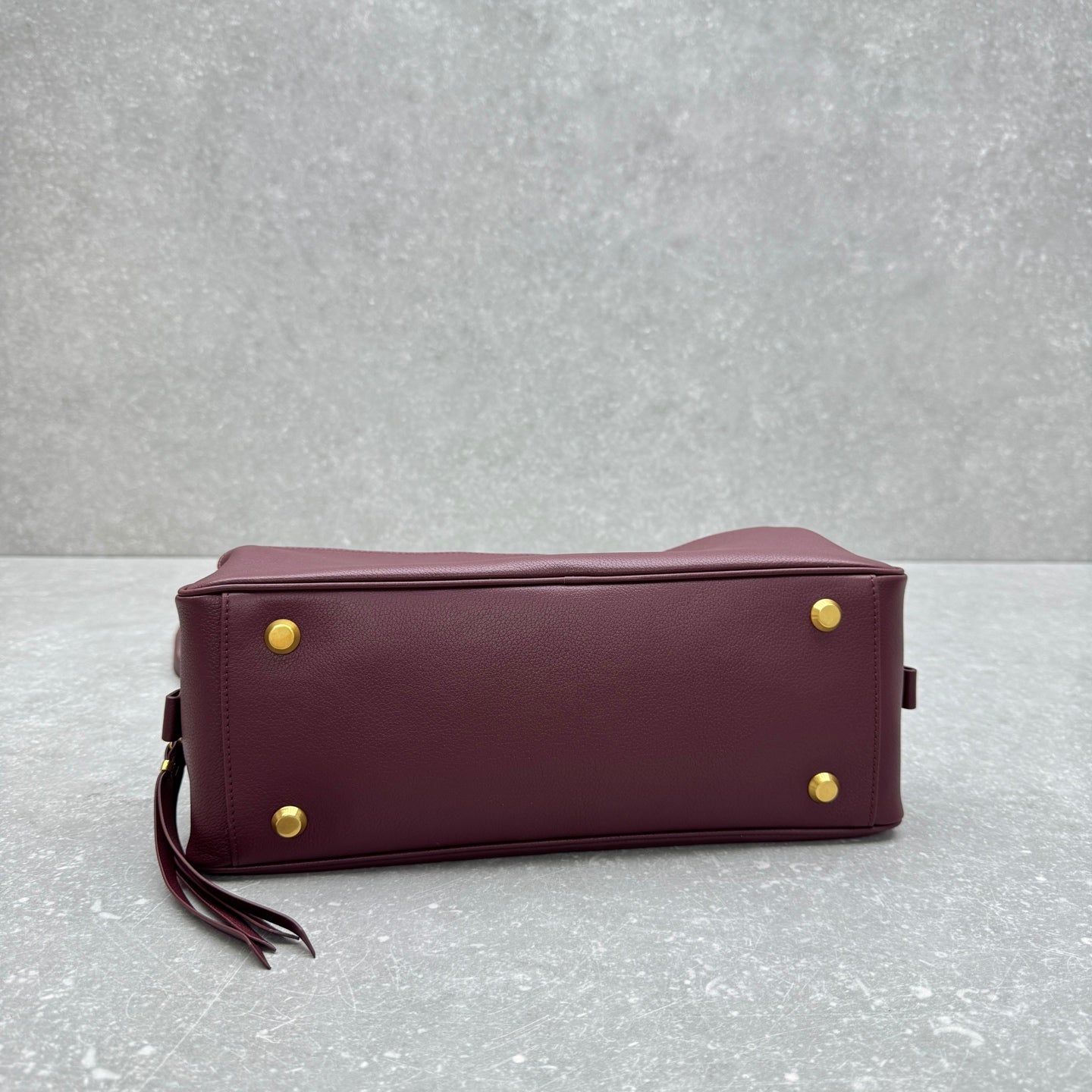 Balenciaga Carrie Small Leather Bowling Bag