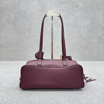 Balenciaga Carrie Leather Bowling Bag – Small