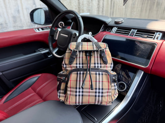 Burberry Classic Check Canvas Backpack
