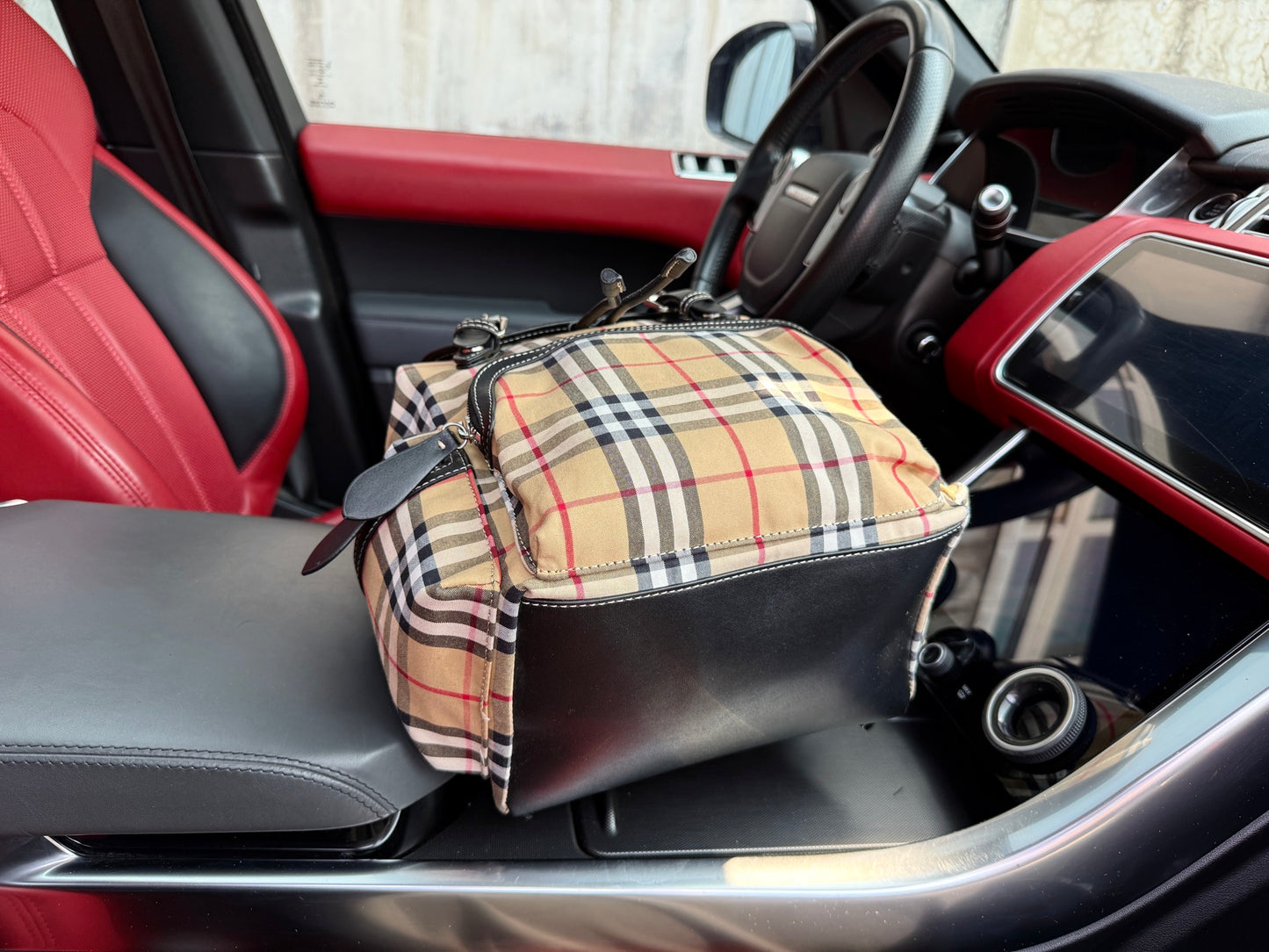 Burberry Classic Check Canvas Backpack