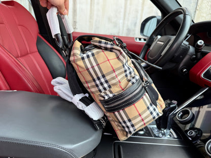 Burberry Classic Check Canvas Backpack