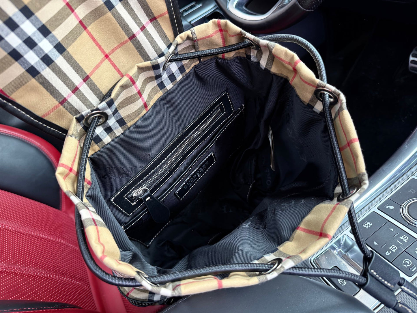 Burberry Classic Check Canvas Backpack