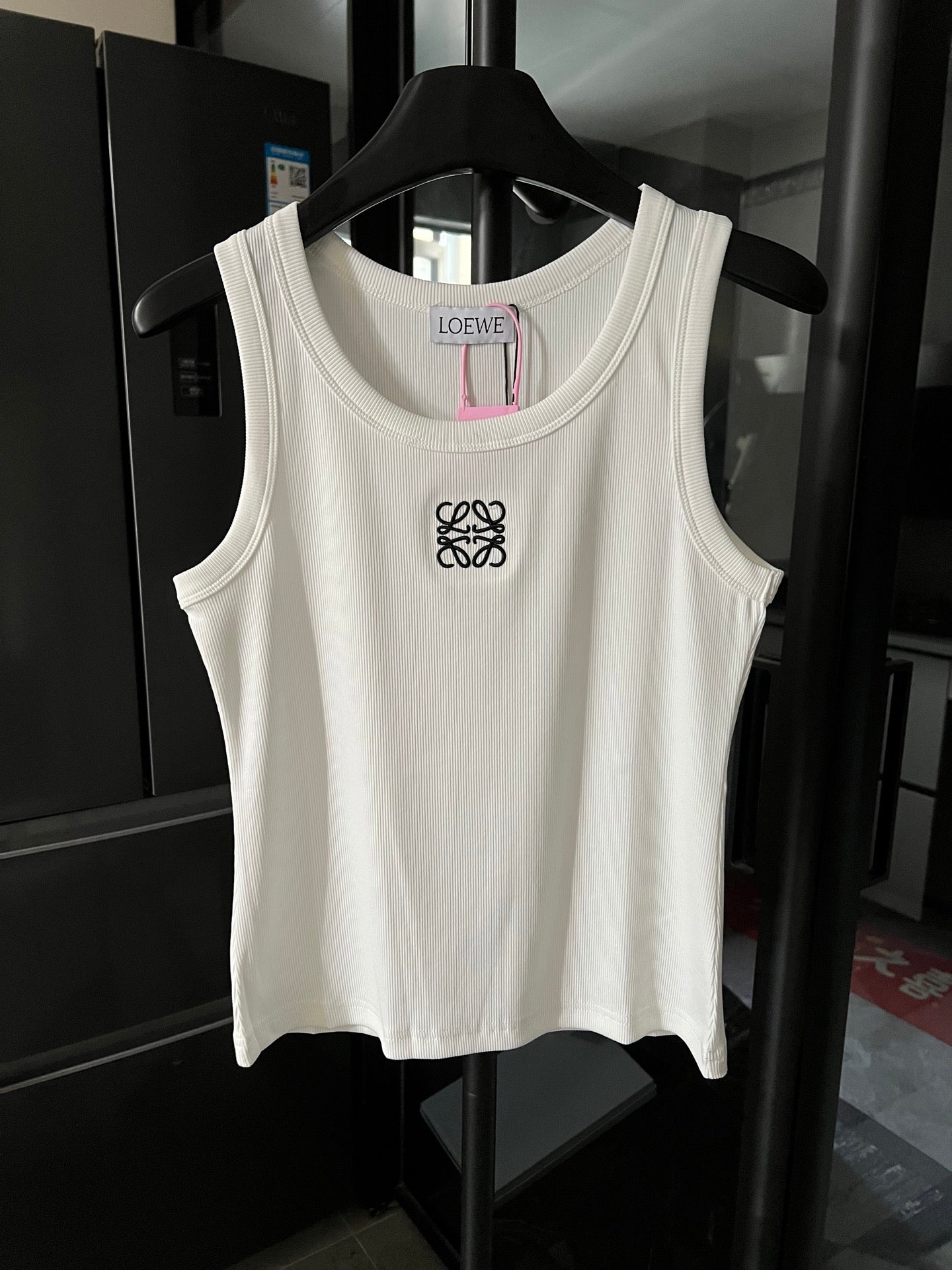 Loewe Embroidered Ribbed Tank Top – 25SS Collection
