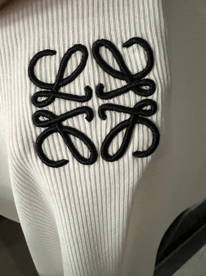 Loewe Embroidered Ribbed Tank Top – 25SS Collection