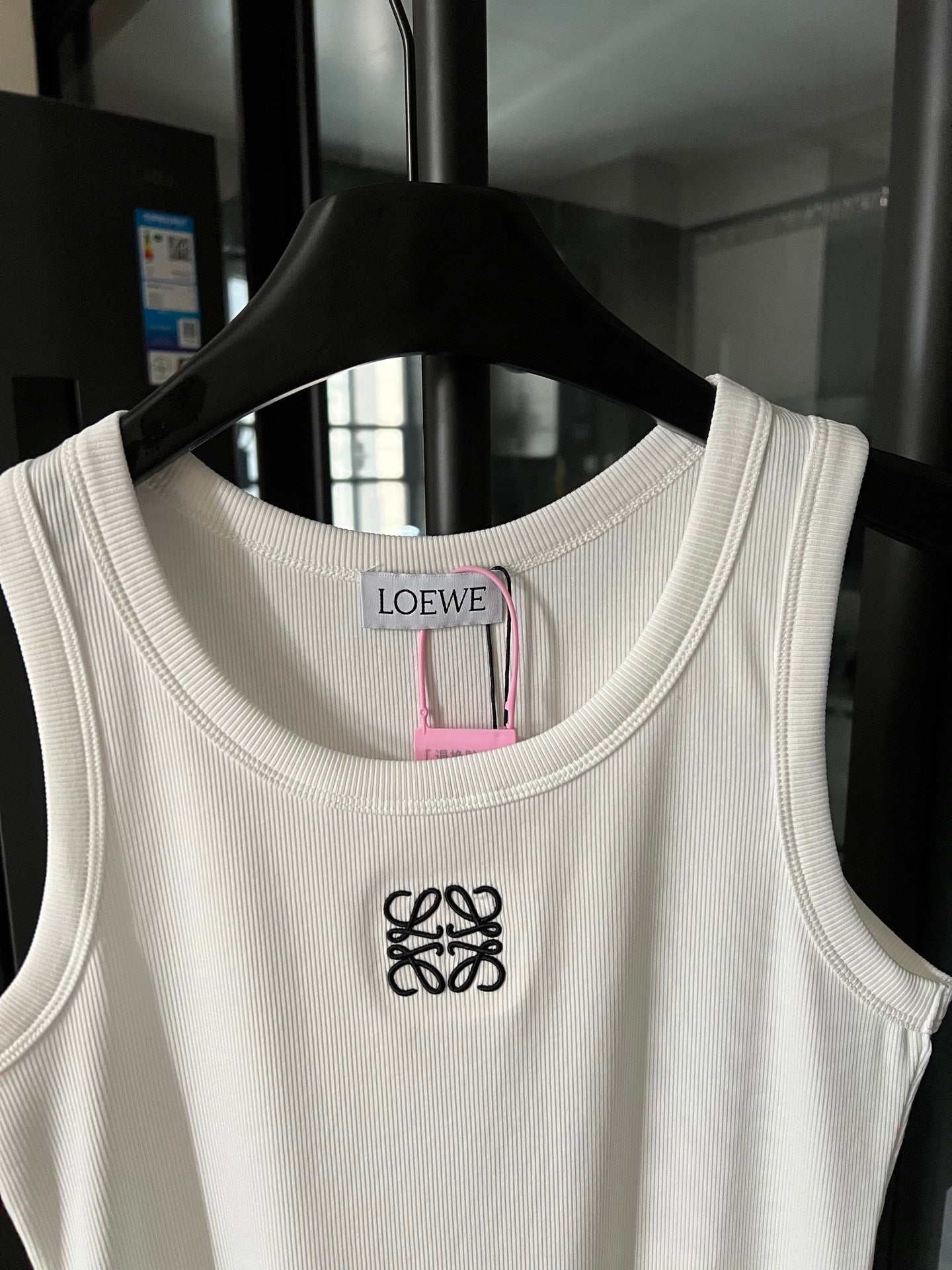 Loewe Embroidered Ribbed Tank Top – 25SS Collection