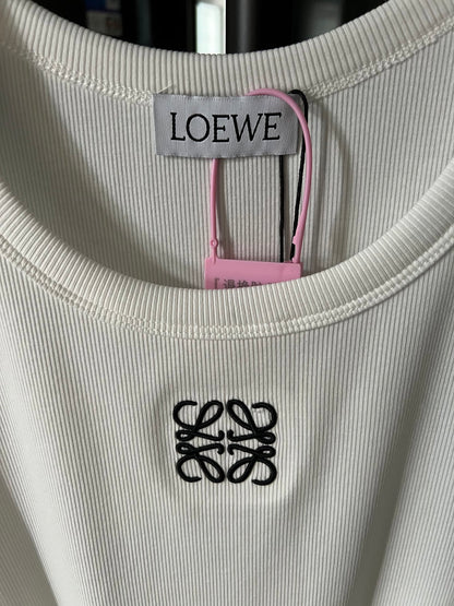 Loewe Embroidered Ribbed Tank Top – 25SS Collection