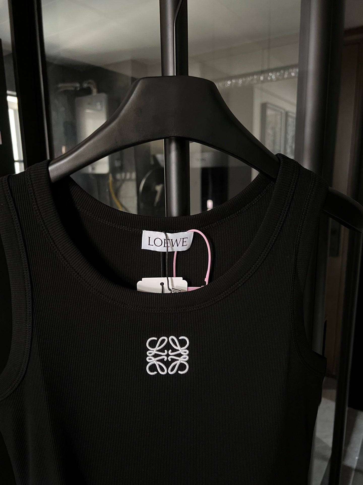 Loewe Embroidered Ribbed Tank Top – 25SS Collection