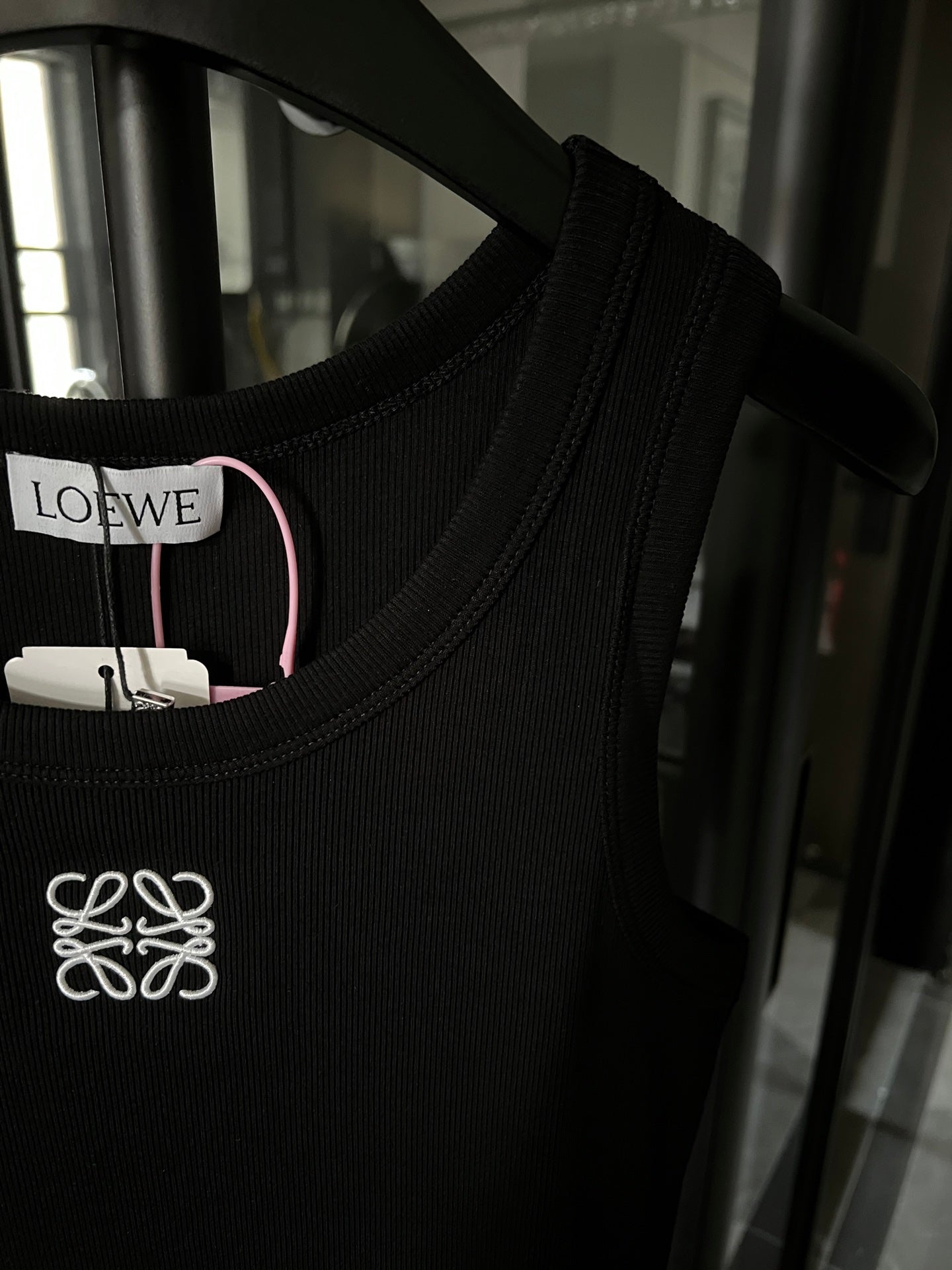 Loewe Embroidered Ribbed Tank Top – 25SS Collection