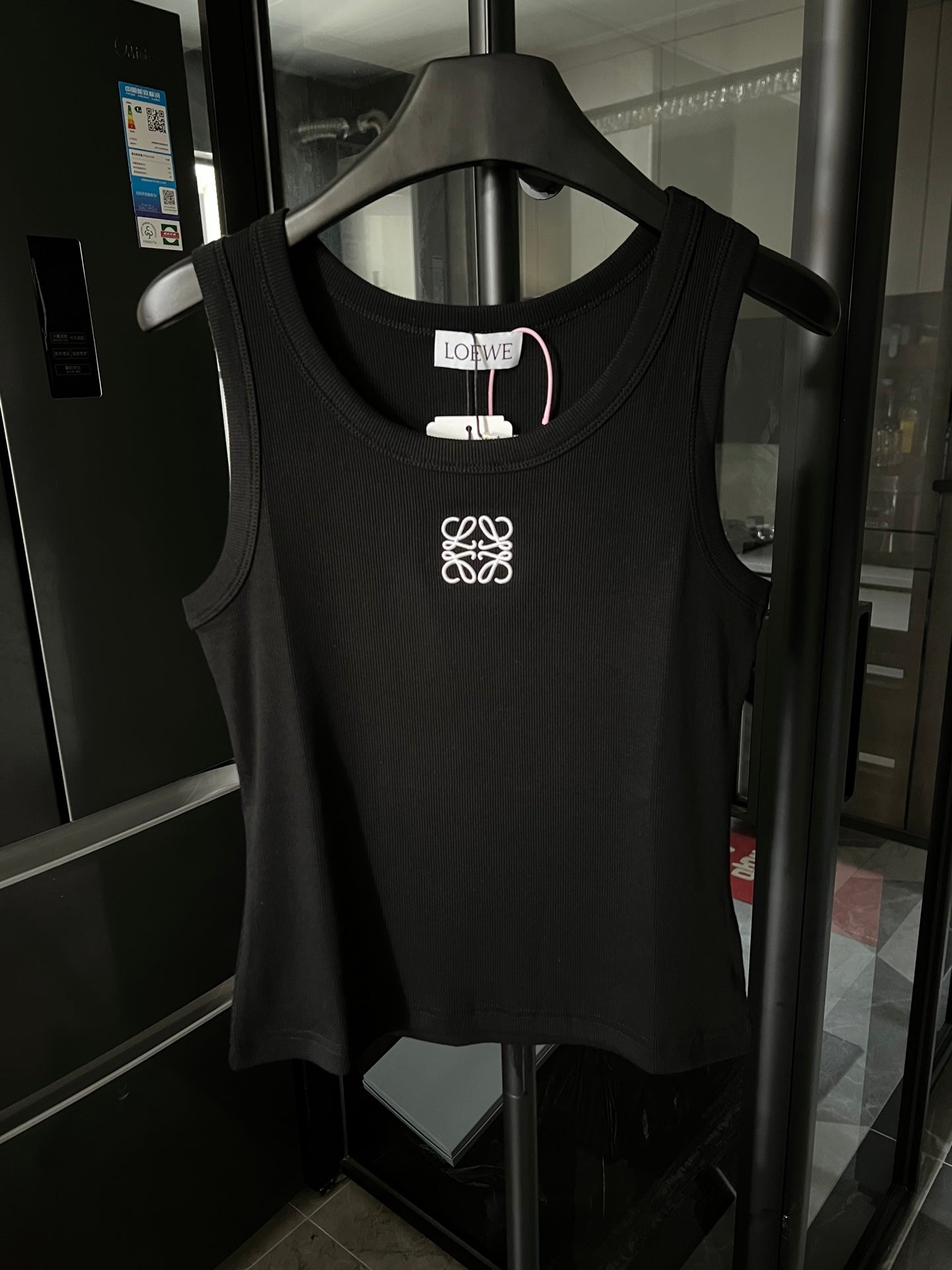 Loewe Embroidered Ribbed Tank Top – 25SS Collection