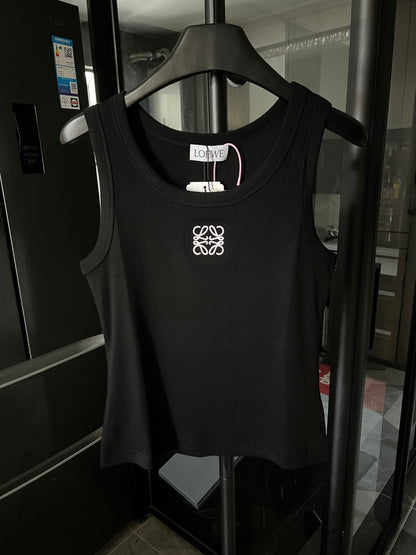 Loewe Embroidered Ribbed Tank Top – 25SS Collection