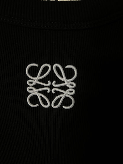 Loewe Embroidered Ribbed Tank Top – 25SS Collection