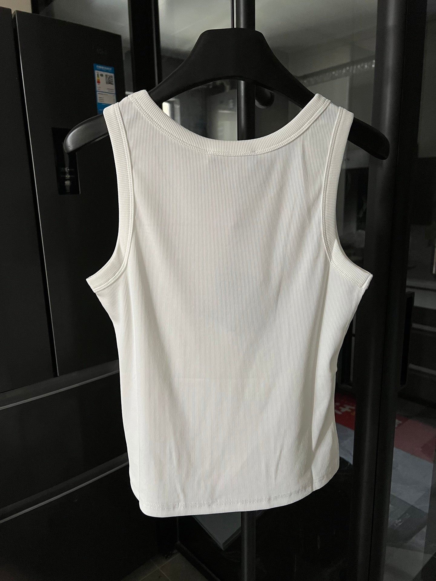 Prada Metal Triangle Logo Ribbed Tank Top – 25SS