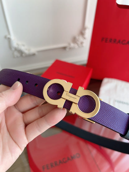 Ferragamo Women's Reversible Leather Belt